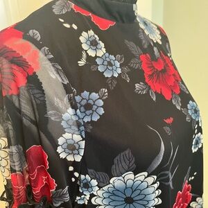 Floral & Flowy High-Neck Dress Sprit of Grace size M